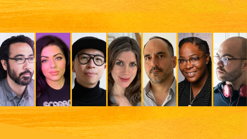 Banner. Headshots of a few participants, 2022 Directors Program.