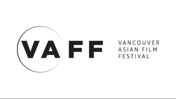 Logo, all dark lettering. The acronym "VAFF" is written and followed by the full name, "Vancouver Asian Film Festival".