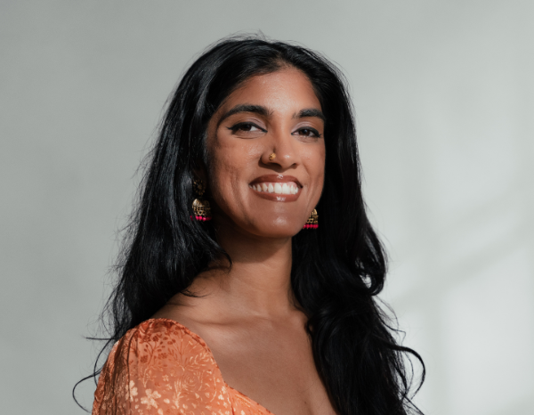 Headshot of Asmina Thirunavukarasu. 2023 participant, Training and Mentoring Program at L'inis. Headshot of Asmina Thirunavukarasu. 2023 participant, Training and Mentoring Program at L'inis.